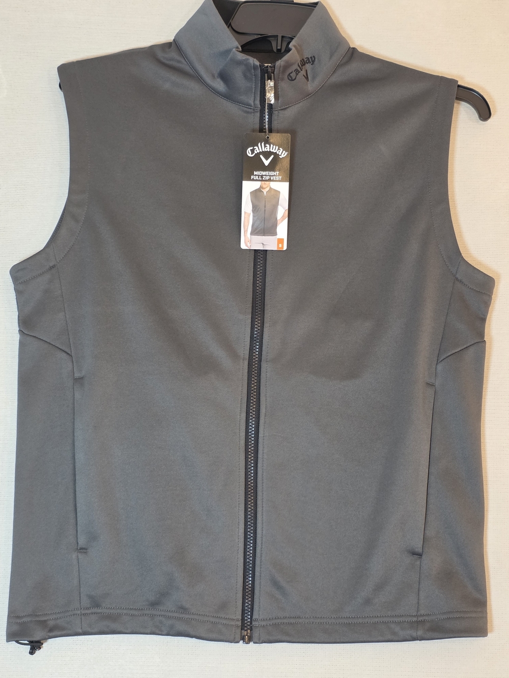 Callaway Men's Charcoal Full-Zip Performance Golf Vest